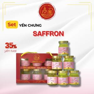 Set Yến Chưng Saffron 6 Hũ