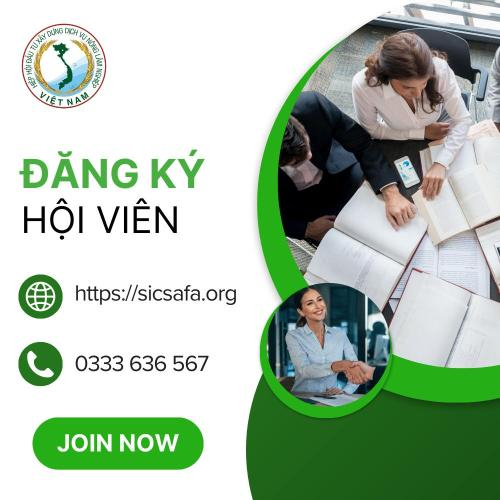 Đăng Ký Hội Viên Hiệp Hội Đầu Tư Xây Dựng - Dịch Vụ Nông Lâm Nghiệp Việt Nam