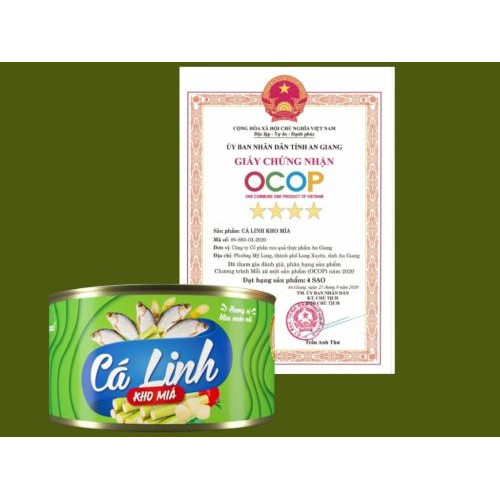 Cá Linh Kho Mía Antesco 210g – Đặc Sản An Giang