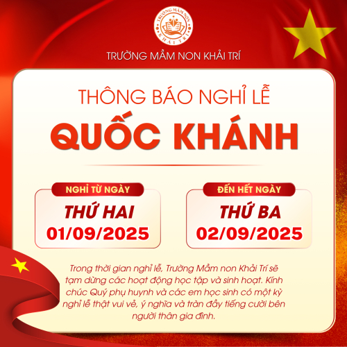 Thông Báo Nghỉ Lễ Quốc Khánh 02/09