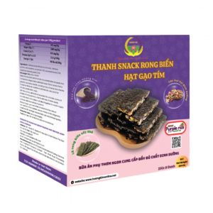 Thanh Snack Gạo Tím Hạt (Hộp 200Gr)