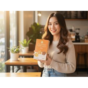 Bánh Hạnh Nhân Tiến Anh 80g – Đặc Sản Chợ Mới, Vị Mè Đậu Socola