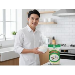 Gạo Hương Sữa R20 Điền Tín 5 Kg – 100% Tự Nhiên, Cơm Trắng Mềm Xốp Thơm Ngon
