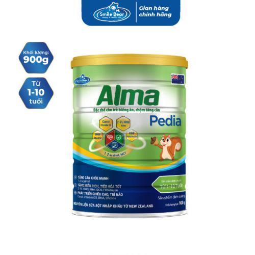 Sữa Bột Alma Pedia Lon 900gr (1-10 Tuổi)